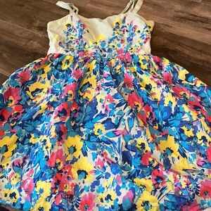 Red Camel floral dress